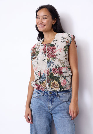 N.GARWIN Vest - Flower Jacquard