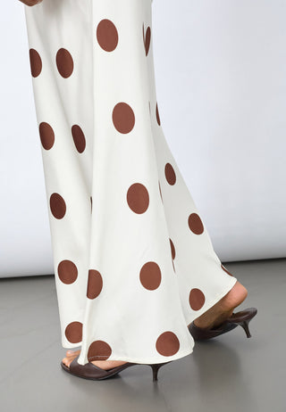 GEWO Nederdel - Cream / Brown