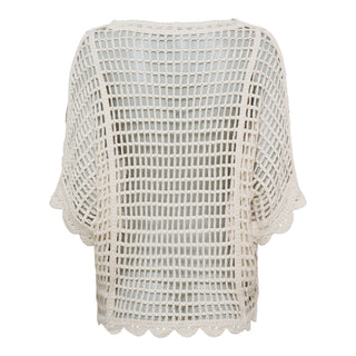 SASSIE Strik Bluse - Blue