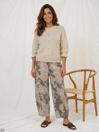BERYL Pants - Beige Camo