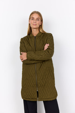 FENYA quiltet jakke - Grøn