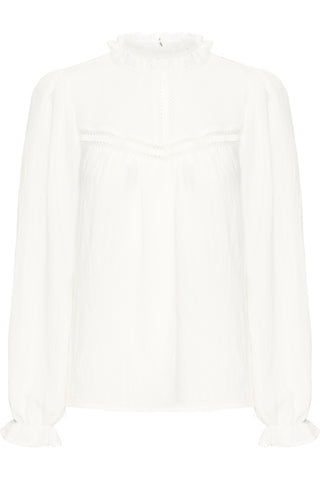 Sassy bluse i farven Cloud Dancer