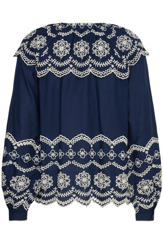 TANJA Skjorte med smukt broderi