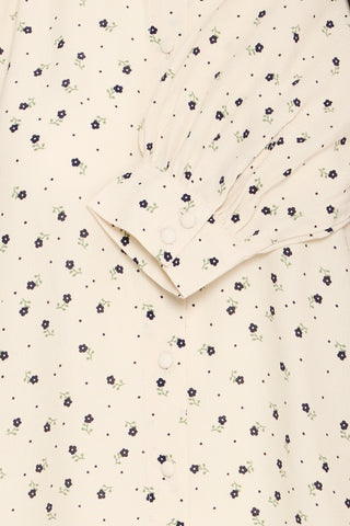 NOELLA skjortebluse med blomster