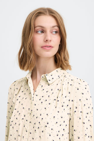 NOELLA skjortebluse med blomster