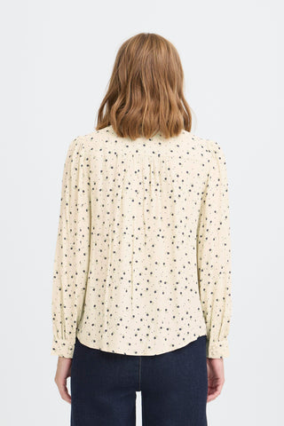 NOELLA skjortebluse med blomster