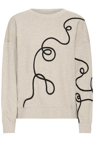 KASURA sweatshirt i beige