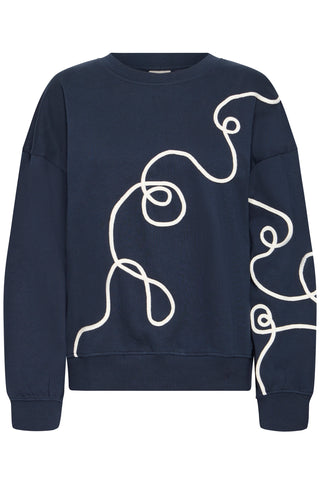 KASURA sweatshirt mørk blå