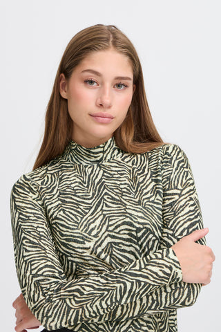 LAVA bluse i Graphic Animal print