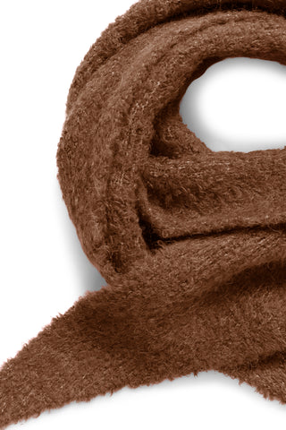 MAUI strikket tørklæde i coffee