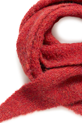MAUI strikket tørklæde i rød