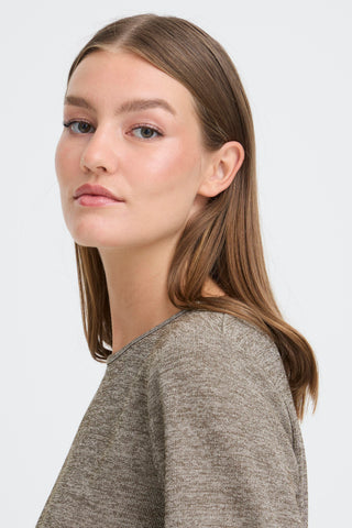 DANICE bluse i Silver Mink