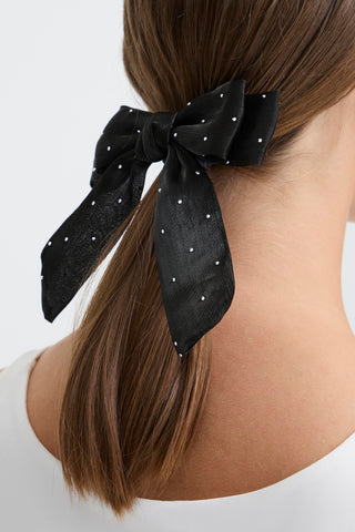 BELA hårelastik sort sløjfe