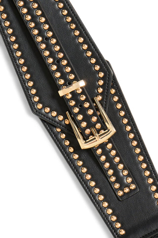 Unikt BADIA bælte med guldnitter