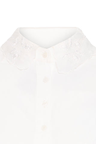 BEININE skjortekrave med blonde