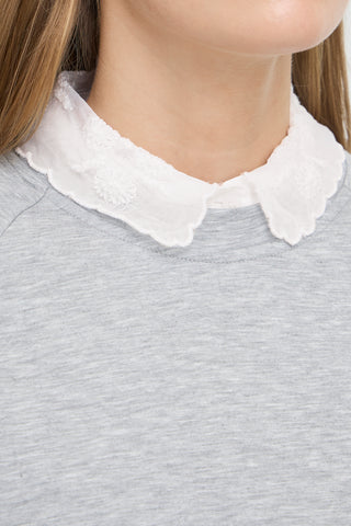 BEININE skjortekrave med blonde