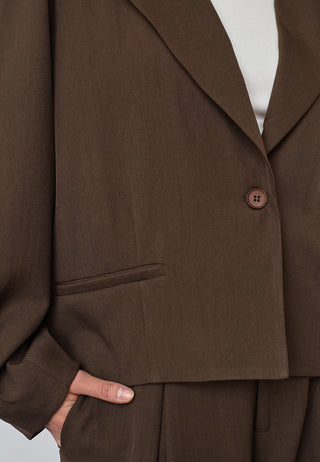 GAKI Blazer Jakke - Dark Choco