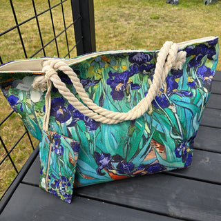Strandtaske med hornvioler