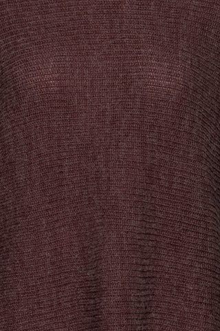 ERETTA strikbluse chokolade