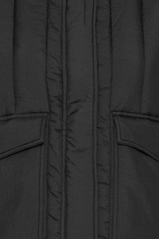 EVITA kort vatteret jakke i sort
