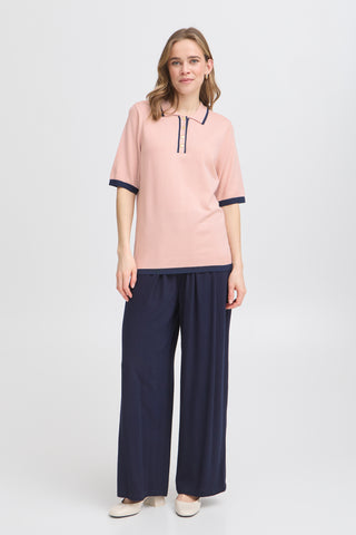 CONTRAST Pullover Smoke Rose