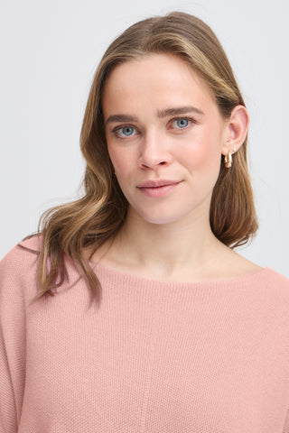 TORY strikbluse i rosa