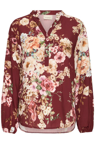 DALANI bluse med blomsterprint