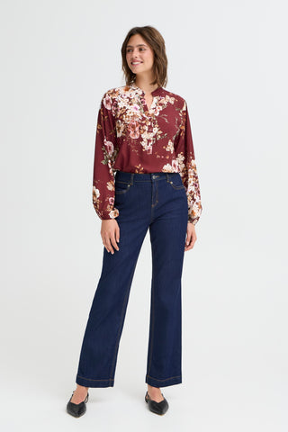 DALANI bluse med blomsterprint