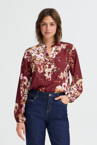 DALANI bluse med blomsterprint