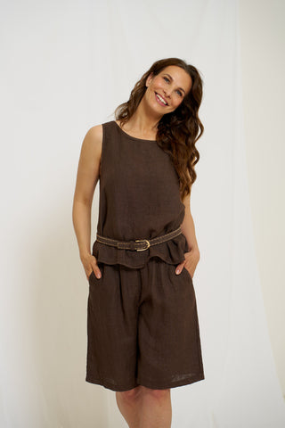 SANTINA Shorts - Mocca