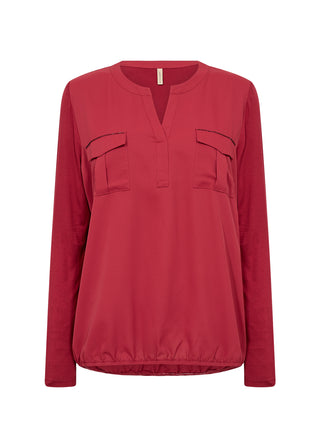 Smuk rød HERMINE bluse