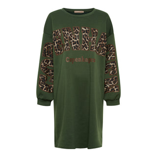 CANNES DRESS - Military / Leo