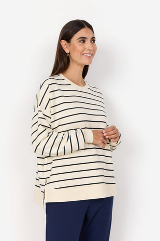 Barni Sweatshirt med blå strib