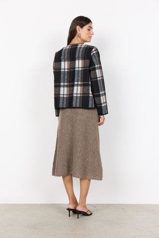 VOCAL 1 kort cardigan med flot tern