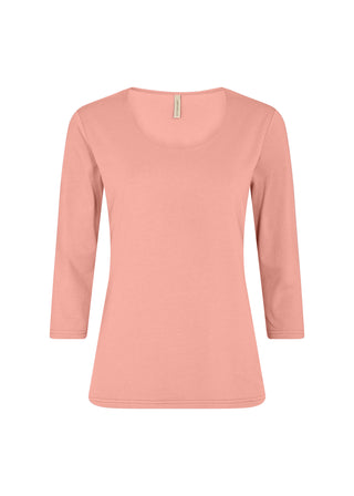 Bluse med 3/4 ærme