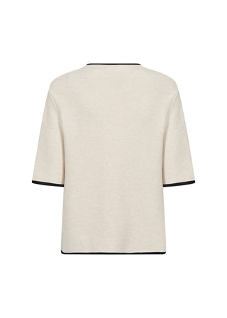 DOLLIE 793 pullover med kontrast