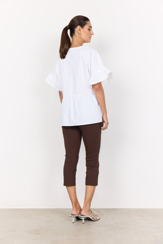 NETTI skjortebluse med FLÆSER