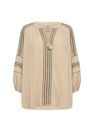 SEBORA bluse med fine detaljer