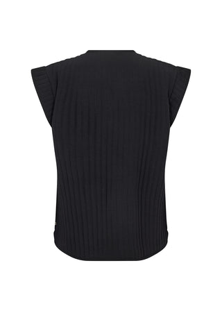 VERNA 1 vatteret vest med broderi