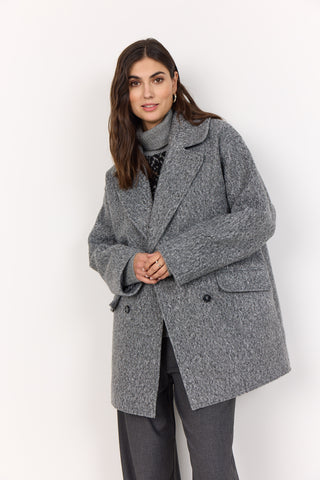 VIVEKA 2 jakke i gråmeleret