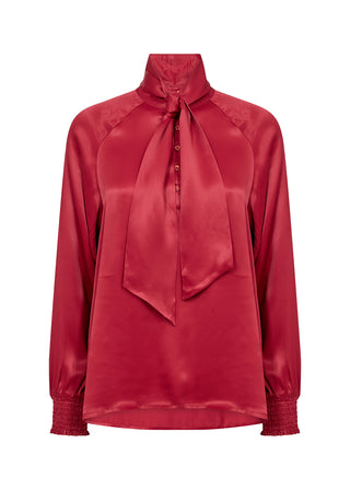 Smuk HOPE skjortebluse med bindebånd