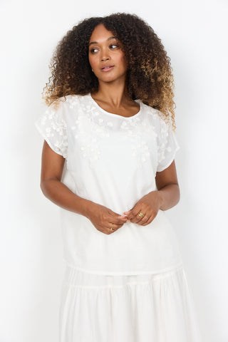 FAHIMA 1 Bluse - Offwhite