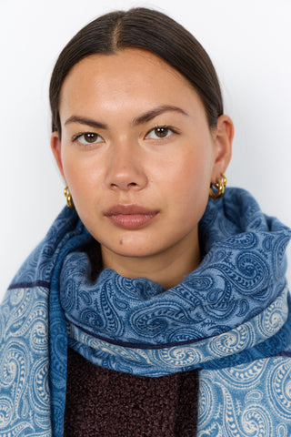 HOSNA AOP1 Tørklæde - Navy