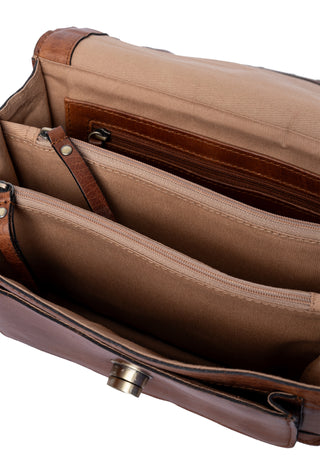 ALBA BIG taske i Walnut/Brass