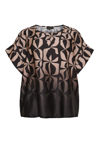 Boxy bluse med lille ærme