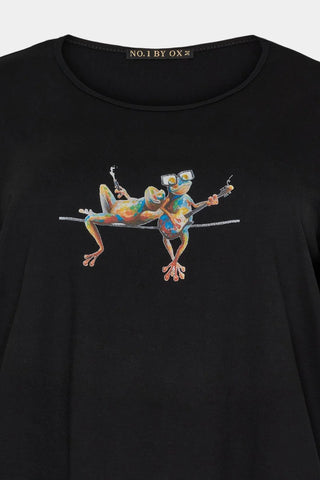 VISKOSE T-SHIRT - Singing Frog
