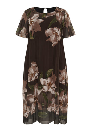 Smuk PLISSE KJOLE - Dark Brown
