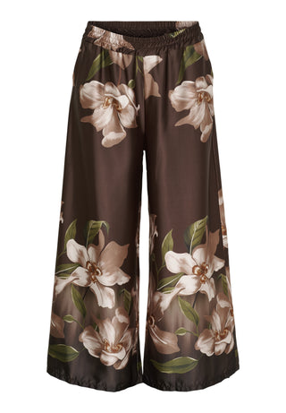 Elegante BUKSER MED VIDDE - Dark Brown