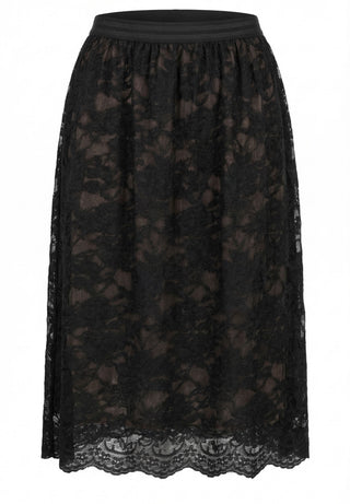 LACE SKIRT - Black