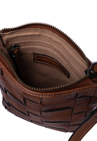 NOOR SMALL crossbody taske i Walnut